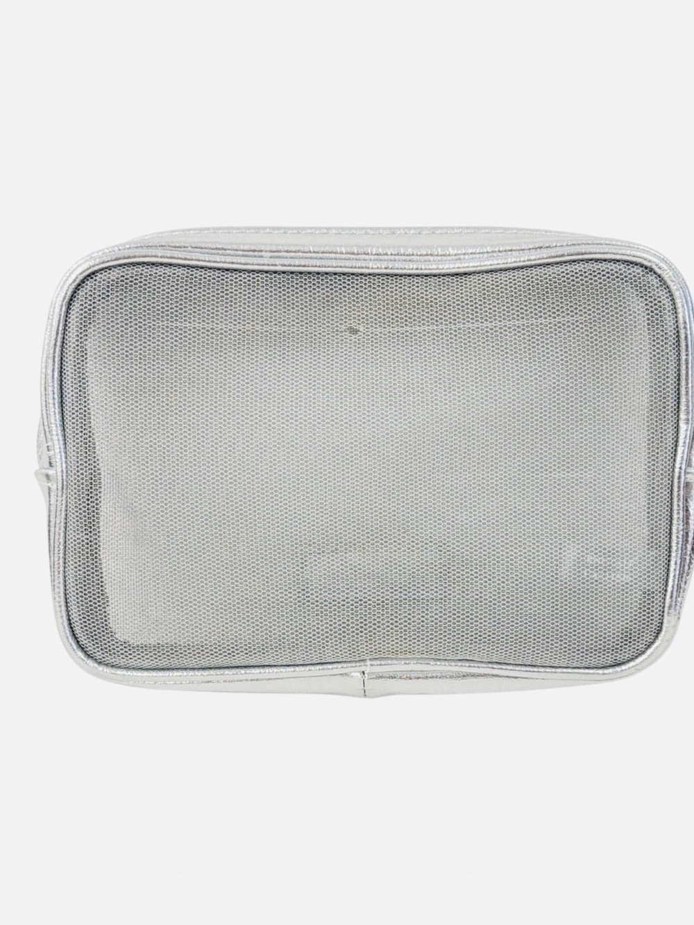 Victoria’s Secret Makeup Bag Silver Mesh - Picture 3 of 7
